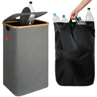 Blumtal Müllsackständer Pflandflaschen Sammelbehälter, Leergut Organizer mit Loch, in 100L oder 150L, waschbar, tropfsicher
