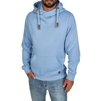riverso Kapuzenpullover Herren Hoodie RIVNiklas Regular Fit Longsleeve Sweatshirt mit Cross-Over-Kragen und Kängurutasche