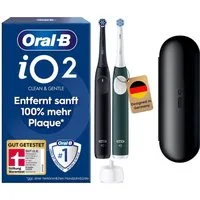 Oral-B Elektrische Zahnbürste iO Series 2, Aufsteckbürsten: 2 St., für die sanfte Reinigung, mit 2. Handstück