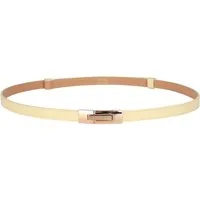 MIRROSI Ledergürtel Damen Gürtel Echtleder, Made in Italy, 18mm breit (Passt fast zu jeder Hosenschlaufe) Einheitsgröße (Geeignet für einen Hüftumfang von ca. 55 bis 100 cm)