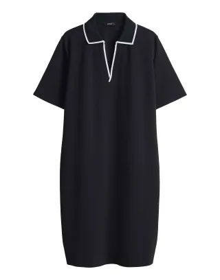 Opus - Modernes Polokleid - Wembli schwarz - Gr. - 34