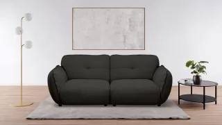 BETYPE 3-Sitzer "Be Fluffy moderner Love Seat, XXL Sofa, Mega Sofa" Softes Sitzgefühl, moderne Kedernaht, hochwertiger Bezug