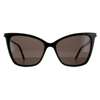 Saint Laurent Cat Eye Damen Schwarz Grau Sonnenbrille