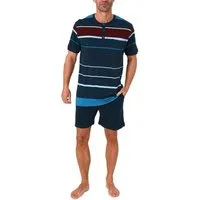 Normann Pyjama Normann Herren kurzarm Schlafanzug Shorty - auch in Übergrößen