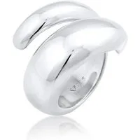 Nenalina Fingerring Wickelring Spiral Fingerschmuck 925 Silber