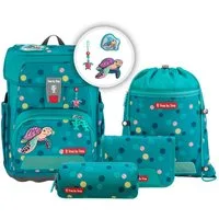 Step by Step Schulranzen Schulranzen-Set CLOUD Turtle Josie 5-teilig (5-teilig), Grundschulranzen, ergonomisch, Easy-Grow-System, ab 1. Klasse
