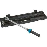 Drehmoment-Werkzeugsortiment 5122-2CT/5, Drehmomentschlüssel silber/schwarz, inkl. 2 Stecknüsse
