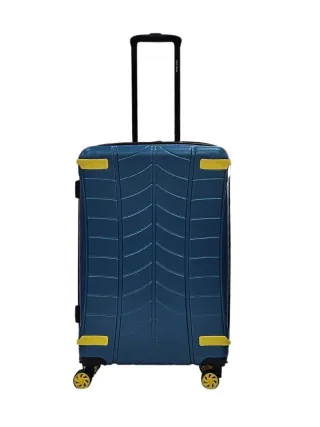 Blauer Hartschalen-Kabinenkoffer, 4-Rad-Gepäck-Reisetasche