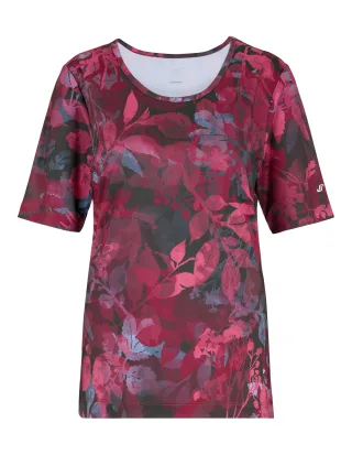 JOY sportswear - PALOMA T-Shirt plum leaf print - Gr. - 38