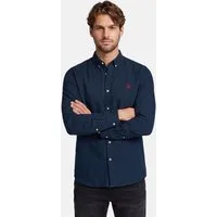 U.S. Polo Assn. Leinenhemd USBlaake Herren Leinenhemd – Sommerhemd luftig mit Button-Down-Kragen Leichtes Hemd aus Leinenmix mit Knopfleiste
