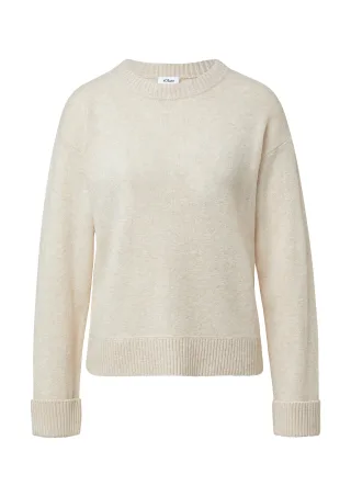s.Oliver - Strickpullover beige - Gr. - 46