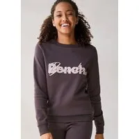 Bench. Loungewear Sweatshirt mit Logodruck und Stickerei, Loungewear