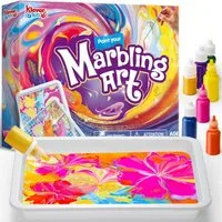Klever Kits Kreativset Klever Kits Wasser Marmorierfarbe für Kinder,Magic Marbling Paint Art