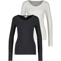 Alife & Kickin Langarmshirt leichtes Jersey-Oberteil aus Baumwolle mit Rundhals