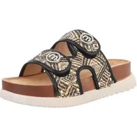 Ital-Design Stilvolle Komfortsandalen für entspannte Tage Plateausandaletten (89323185) Keilabsatz/Wedge Keilsandaletten in Schwarz