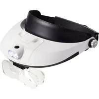 TOOLCRAFT Handlupe TOOLCRAFT TO-5137806 Kopflupe mit LED-Beleuchtung Vergrößerungsfaktor
