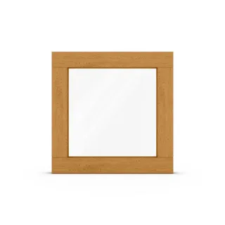 Fenster, Holz, Classic 68 mm, Eiche hell 325, 2-fach Verglasung, festverglast, 510x510 mm