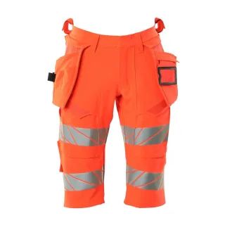 MASCOT Herren Shorts, lang mit Hängetaschen ACCELERATE SAFE Hi-vis Rot 45 - 19349-711-222-C45