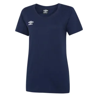 Umbro Damen/Damen Club Freizeit-T-Shirt (Marineblau/Weiß)