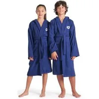 Arena Bademantel arena Kinder Junior Zeppelin Bademantel, Midilänge, Baumwolle, Kapuze, Gürtel, Bademantel, Kinder, Mädchen, Jungen, Schwimmbad, weich, gemütlich