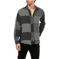 RedBridge Langarmhemd mit modernem Patchwork-Design für selbstbewusste Auftritte