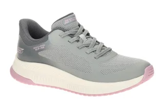 Skechers 117624 GYMT BOBS SQUAD 4 - STAPLE LOOK Damen Sneaker grau/multi Memo...