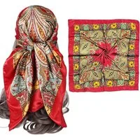 Zaewry Halstuch 90x90cm Kopftuch Bandanas Haartuch für Damen