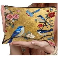 Zaewry Kosmetiktasche mit Muster & Reißverschluss – Schminktasche für Damen & Mädchen (1-tlg), Kulturbeutel für Reisen & Alltag, tragbare Make-up Tasche