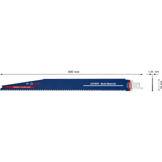 Bosch EXPERT ‘Multi Material’ S 1256 XHM Säbelsägeblatt - 2608900395
