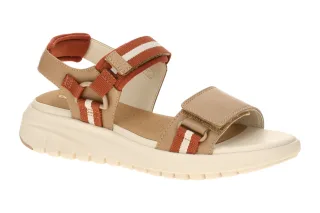 Geox Damen Sandale D65BSC 05415 C5A6B in Braun-beige/brick, wasserdicht und a...