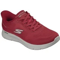 Skechers GO WALK FLEX-MASTER Slip-On Sneaker Schlupfschuh, Halbschuh, Freizeitschuh mit elastischen Schnürsenkeln