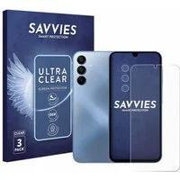 Savvies Displayschutzfolie Schutzfolie für Samsung Galaxy A15 5G (Display+Kamera), 6 Stück, Displayschutz Schutz Folie Klar Transparent