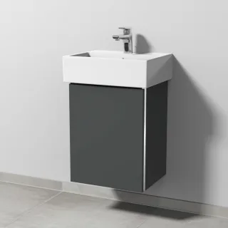 Sanipa 3way Waschtischunterbau zu Duravit Vero Air Waschtisch mit 1 Tür, Anthrazit-Matt BR42922
