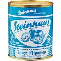 Steinhaus Obstkonserve, Steinhaus Dunst Pflaumen feine Früchte Pflaumen im Wasser 850ml