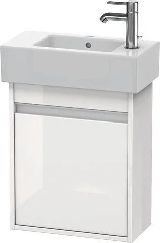 Duravit Ketho Waschtischunterbau wandhängend Weiß Hochglanz 450x225x550 mm - KT6629L2222 KT6629L2222