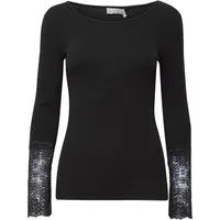 fransa Langarmshirt FRHizamond (1-tlg) Spitze