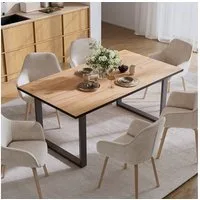 Vicco Esstisch Avido, Goldkraft Eiche, 180 x 100 cm (1-St)