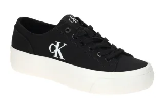 Calvin Klein YW01763 0GM VULC FLATFORM LOW Damenschuhe schwarz/wei? Plateau 3...