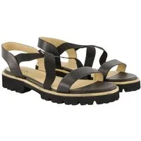 Ulla Popken Leder-Sandaletten Elastikriemen Weite H Sandalette