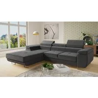 Sofnet Ecksofa Divo, mit Schlaffunktion und Bettkasten, Schlafsofa mit einstellbare Kopfstützen - Wohnlandschaft