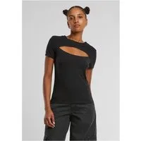 URBAN CLASSICS Shorts Ladies Short Cut Out Tee