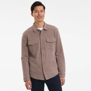 Bedford-Hemdjacke für Herren, Herren, size: regular, Braun, Baumwoll-Mischung/Polyester-Mischung, by Lands' End