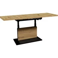 Mäusbacher Couchtisch Lift Couchtisch, höhenverstellbar 56-75cm, Breite Tischplatte 120-160cm, Metallgestell