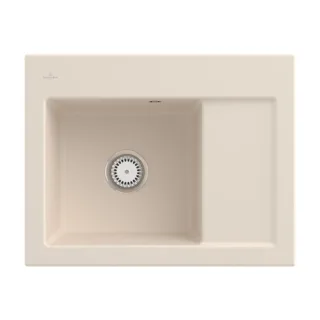 Villeroy und Boch Subway 45 Compact Einbauspüle 331200FU Einbauspüle links, 650 x 510 mm, ivory CeramicPlus