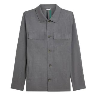 Ted Baker Selwynj Leichte Graue Wollmischungsjacke