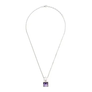 Orphelia Damen-Anhänger Sterling-Silber 925 mit Kette – Weiß ZH-4617