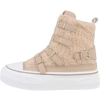 Ital-Design Damen High-Top Freizeit Sneakerboots (85255520) Flach Sneakers High in Hellbraun