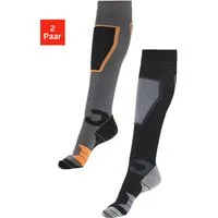 Bench. Skistrümpfe gepolsterte Kniestrümpfe Snowboarden Skifahren Jagen Wandern (Packung, 2-Paar) mit Funktionsplüsch für Herren und Damen
