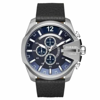 Diesel DZ4423 Mega Chief Marineblaues Zifferblatt Chronograph Herrenuhr