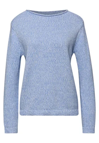 Street One - Two-Tone Pullover bonnet blue - Gr. - 44